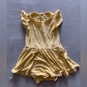 Kyte Baby Twirl Bodysuit Dress in Daffodil size 18-24 months
